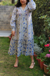 Blossom Breeze Full-Length Floral Dress