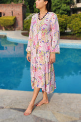 Eclectic Floral Bloom Resort Dress