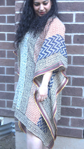Print mix rustic summer kaftan
